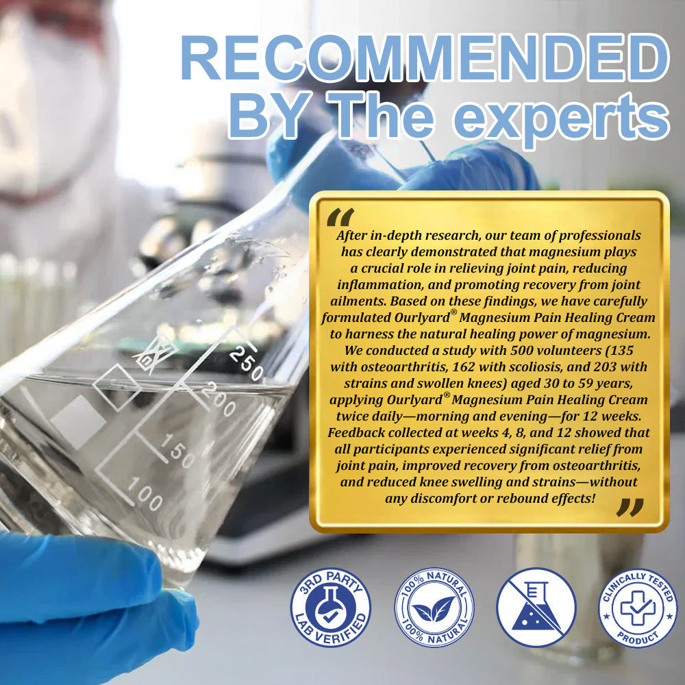 50%Discount✅TGA Approved: Ourlyard® Magnesium Pain Healing Bone Cream (Treatment for arthritis, neuropathyy, rheumatic diseases, muscle spasms, twitches and sports injuries)