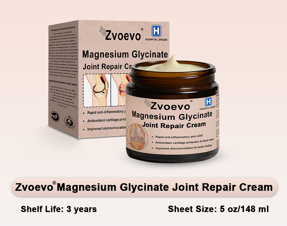 ✅Zvoevo® Magnesium Glycinate Joint Repair Cream (Effective relief for arthritis, nerve pain, rheumatic conditions, muscle spasms, and sports injuries)