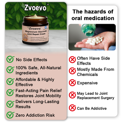 ✅Zvoevo® Magnesium Glycinate Joint Repair Cream (Effective relief for arthritis, nerve pain, rheumatic conditions, muscle spasms, and sports injuries)